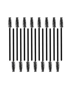 ForPro Premium Mascara Applicators, Disposable Eyelash Brushes, Mascara Wands, Black, 200-Count
