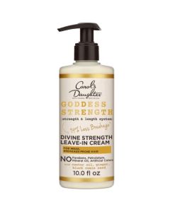 Carol's Daughter Goddess Strength Leave In Conditioner Cream for Curly Hair – with Castor Oil, 10 fl oz