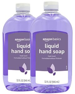 Amazon Basics Original Fresh Liquid Hand Soap, 32 Fluid Ounce, Pack of 2 (Previously Solimo)