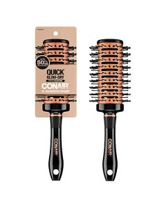 Conair Quick Blow-Dry Copper Collection, Vented Round Brush, Hair Brush, 1 count