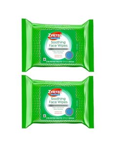 ZYRTEC SOOTHING FACE WIPES 2-25CT ECMSPK