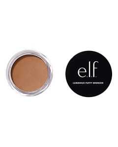 e.l.f. Luminous Putty Bronzer, Lightweight Putty-to-Powder Bronzer For A Radiant, Glowing Finish, Highly Pigmented, Vegan & Cruelty-Free, Sun Chaser
