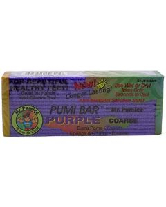 Mr. Pumice Purple Pumi Bar (Single): Extra-Coarse Callus Remover, Pedicure Stone & Ped File Scrubber For Smooth Feet and Heels