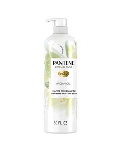 Pantene Sulfate Free Argan Oil Shampoo for Dry Damaged hair, Safe for Color Treated Hair, Smoothing and Moisturizing, Nutrient Infused with Vitamin B5, Anti Frizz, Pro-V Blends, 30.0 oz