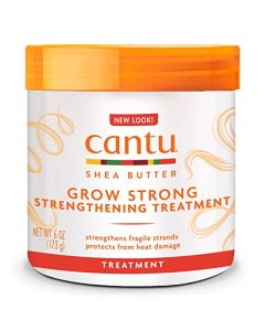 Cantu Grow Strong Strengthening Treatment with Shea Butter, 6 oz (Packaging May Vary)